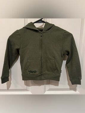 Vans Kids Olive Green Full-Zip Hoodie